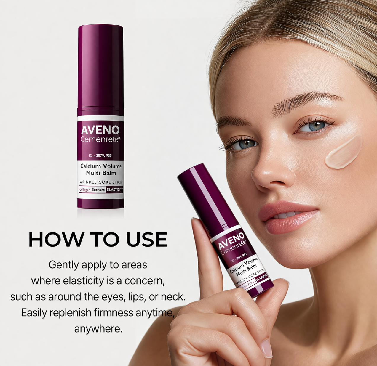 Korean Calcium Multi Balm Eye Care Routine  Skin Care Anti-aging Cosmetics Collagen Eye Stick