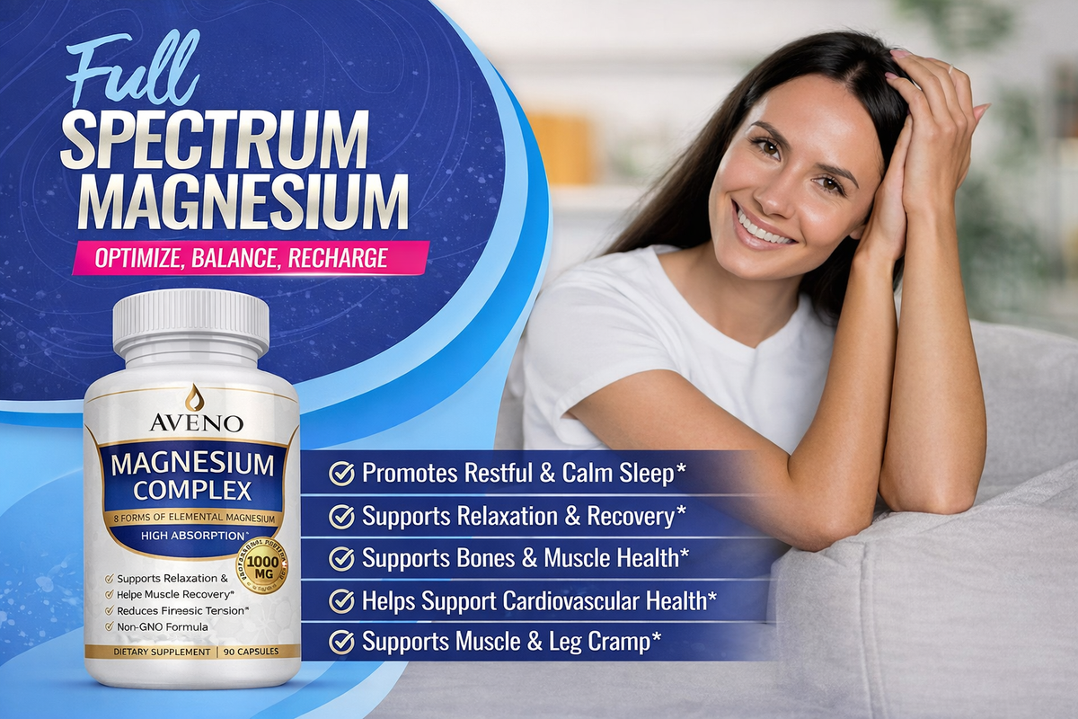 Premium Magnesium Complex 8 Essential Magnesium Supplement 1000mg